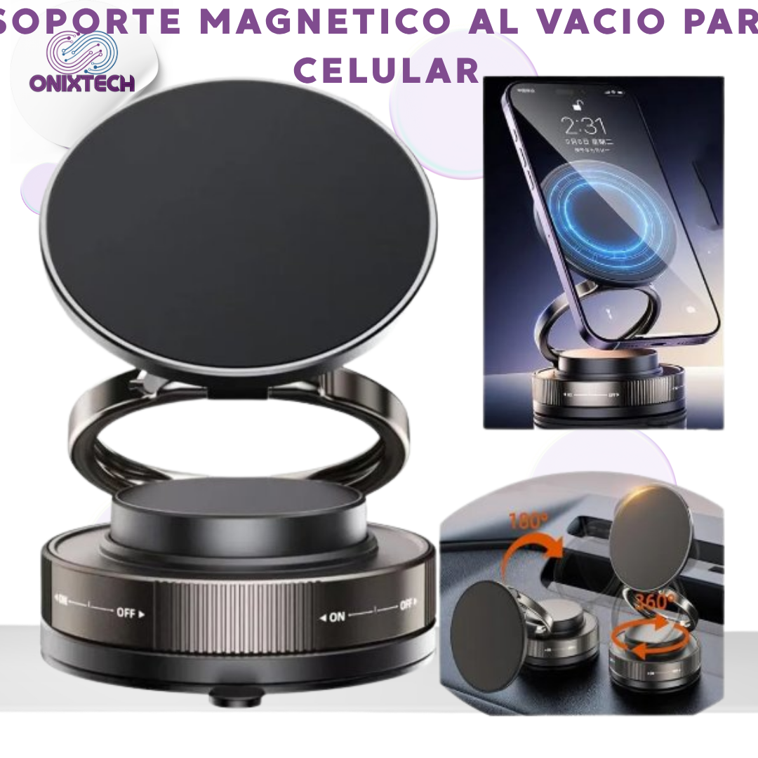 SOPORTE MAGNETICO AL VACIO PARA CELULAR